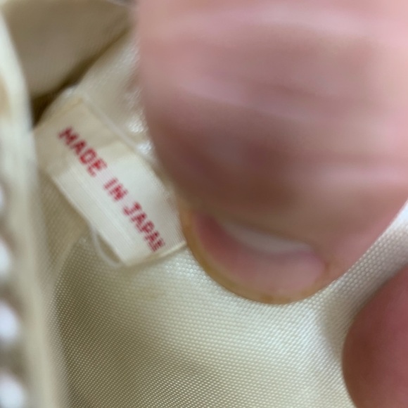 2 Vintage PEARL BEADED PURSE One Is By Dormar Evening Bag Clutch - Made in Japan - Picture 7 of 9